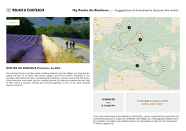 ROUTES DU BONHEUR Provence by Bike