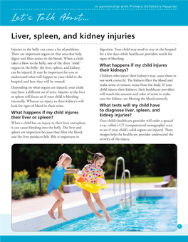 Liver, Spleen, and Kidney Injuries