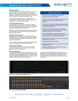 009-1029-03 SSA-3220 SSA-3220D Tech Spec