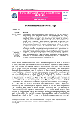 Journal of Strategic Research in Social Science Year: 2017 (Josress) Volume: 3 Issue: 2 ISSN: 2459-0029