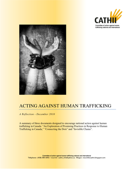 Acting Against Human Trafficking