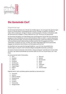 Die Gemeinde Clerf