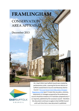Framlingham Conservation Area Appraisal