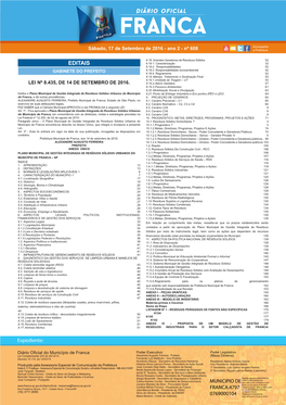 Sábado, 17 De Setembro De 2016 - Ano 2 - Nº 608 a Prefeitura