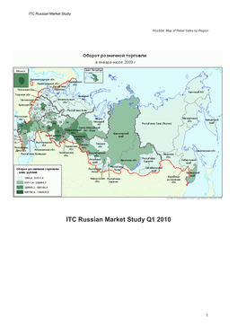 Rosstat Map of Retail Sales by Region