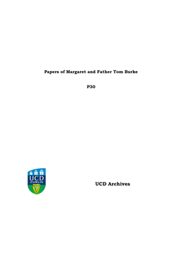 Papers of Margaret and Father Tom Burke