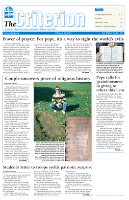 Couple Uncovers Piece of Religious History Pope Calls For