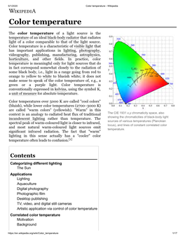 Color Temperature - Wikipedia