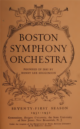 Boston Symphony Orchestra Concert Programs, Season 71, 1951