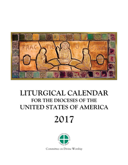 Liturgical Calendar for the Dioceses of the United States of America