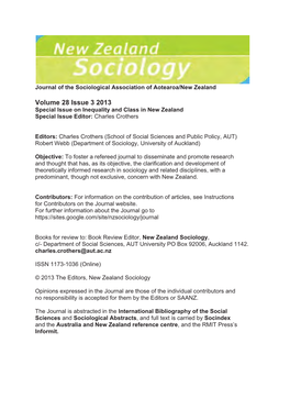 FINAL NZ Sociology 28-3 2013.Pdf