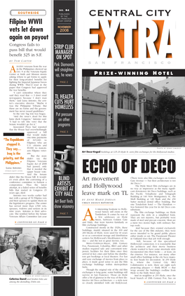 ECHO of DECO and the Senate Didn’T Like the House Bill