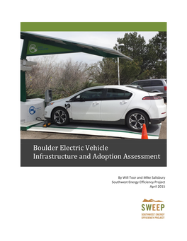 Boulder Electric Vehicle Infrastructure and Adoption Assessment