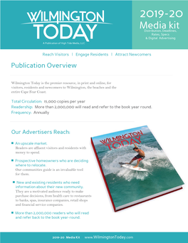 Media Kit Distribution, Deadlines, Rates, Specs & Digital Advertising a Publication of High Tide Media, LLC