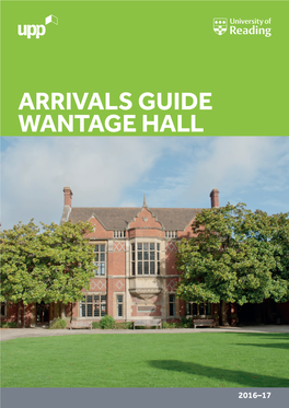 Arrivals Guide Wantage Hall