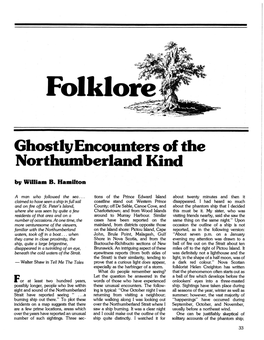 Folklore: Ghostly Encounters of the Northumberland Kind