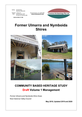 Former Ulmarra and Nymboida Shires