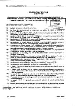 Liste Des Collectivites Ayant Ete Consultees Sur Le Projet De Charte 2011-2023 Du Parc Naturel Regional De La Haute Vallee De Chevreuse