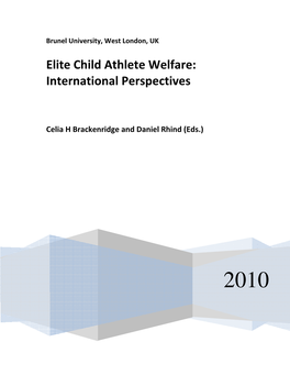 Elite Child Athlete Welfare: International Perspectives