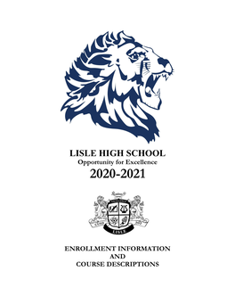 LISLE HIGH SCHOOL Opportunity for Excellence 2020-2021