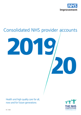 2019-20 Provider Consolidated Accounts