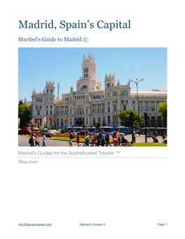 Madrid, Spain's Capital