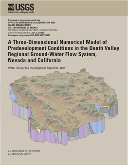 A Three-Dimensional Numerical Model of Predevelopment Conditions in the Death Valley Regional Ground-Water Flow System, Nevada and California