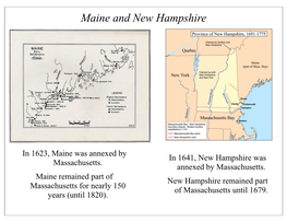 Dissenting and Middle Colonies