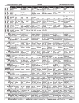 Sunday Morning Grid 1/24/16 Latimes.Com/Tv Times