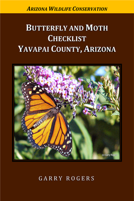 Butterfly and Moth Checklist Yavapai County,Arizona