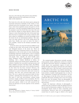 Arctic Fox. Life at the Top of the World, by Gary Hamilton (2008)