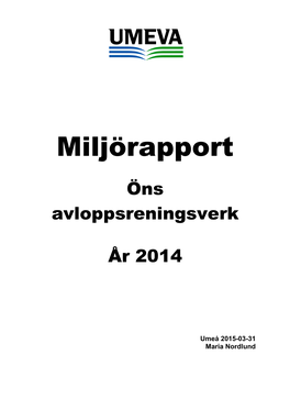 Miljörapport