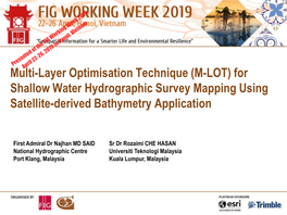 (M-LOT) for Shallow Water Hydrographic Survey Mapping Using Satellite-Derived Bathymetry Application