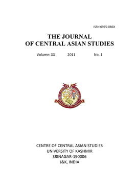 The Journal of Central Asian Studies