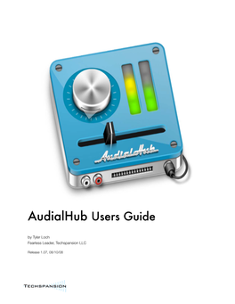 Audialhub Users Guide