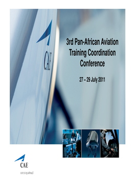 3Rd Pan-African Aviation Training Coordination Conference