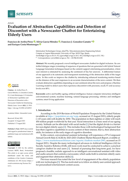 Evaluation of Abstraction Capabilities and Detection of Discomfort with a Newscaster Chatbot for Entertaining Elderly Users