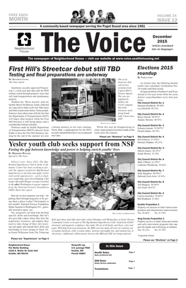 Yesler Youth Club Seeks Support from NSF First Hill's Streetcar Debut Still