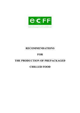 ECFF Recommendations December 2006