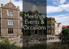 THE ABBEY GREAT MALVERN Put a Breath of Fresh Air Into Your Event and Book the Abbey Hotel in Great Malvern