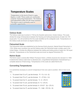 Temperature Scales