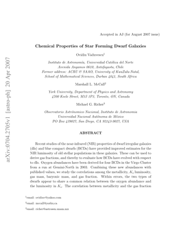 Arxiv:0704.2705V1