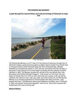 The Shining Sea Bikeway: a Path Through the Natural History And