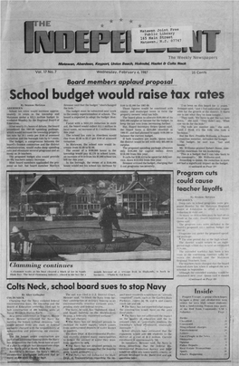 School Budget Would Raise Tax Rates