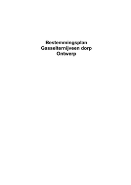 Bestemmingsplan Gasselternijveen Dorp Ontwerp