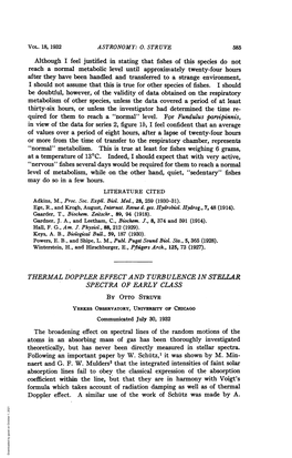 SPECTRA of EARLY CLASS by OTTO STRUVE Atoms in An