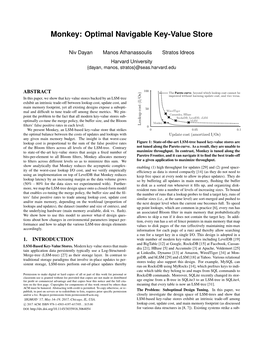 Monkey: Optimal Navigable Key-Value Store