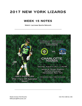 2017 New York Lizards