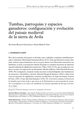 Configuración Y Evolución Del Paisaje Medieval De La Sierra De Ávila