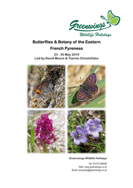Butterflies & Botany of the Eastern French Pyrenees
